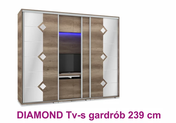 Diamond Tv-s Gardróbszekrény